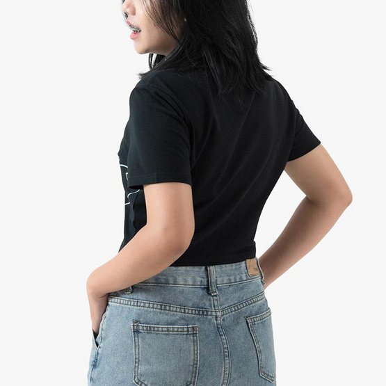 DOSH WOMEN'S CROPPED T-SHIRTS WE BARE BEARSเสื้อครอปสั้น DBBWT1036