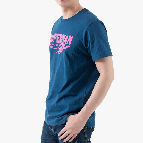 DOSH MEN"S T-SHIRTS SUPERMAN เสื้อยืดคอกลมแขนสั้น DSMT5211