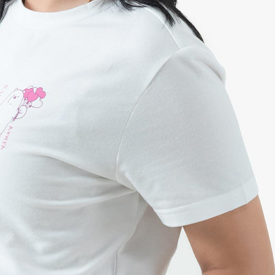 DOSH WOMEN'S CROPPED T-SHIRTS WE BARE BEARSเสื้อครอปสั้น DBBWT1039