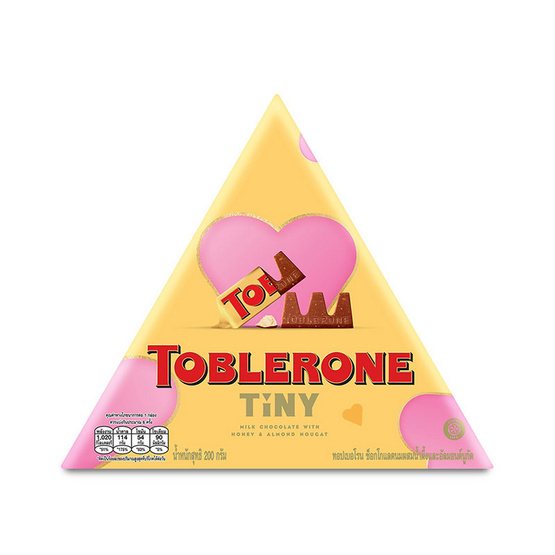 ทอปเบอโรน ช็อกโกแลตมิลค์ผสมน้ำผึ้งและอัลมอนด์นูกัต 200 กรัม