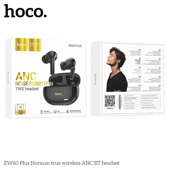 Hoco หูฟังบลูทูธแบบ True Wireless รุ่น EW60 PLUS