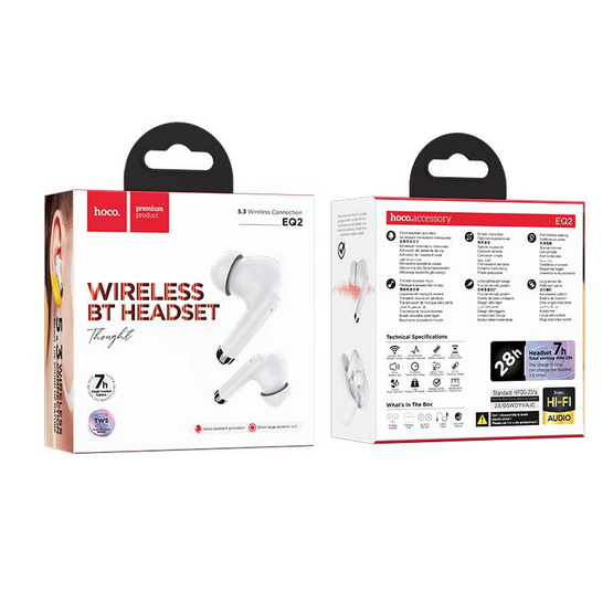 Hoco หูฟังบลูทูธแบบ True Wireless รุ่น EQ2