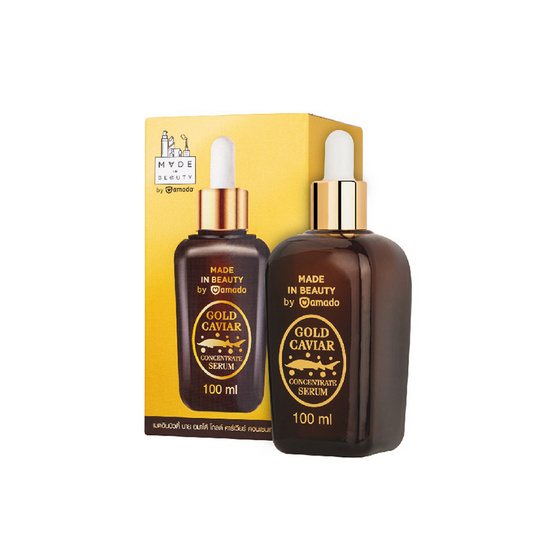 Amado เซรั่มดูแลผิวหน้า Gold Caviar Concentrate Serum 100 มล. (แพ็ก3ชิ้น)