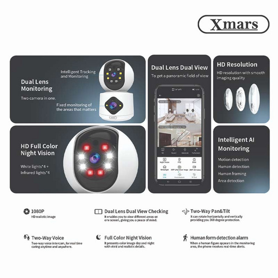 Xmars IP Camera HE-02 White