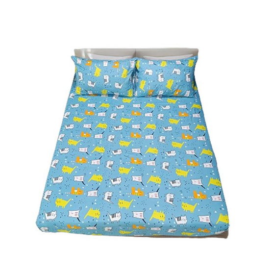 Fluffy ชุดผ้าปูไม่รวมนวม รุ่น Dreamy ลาย Cat Joy Fluffy ชุดผ้าปูไม่รวมนวม รุ่น Dreamy ลาย Cat Joy