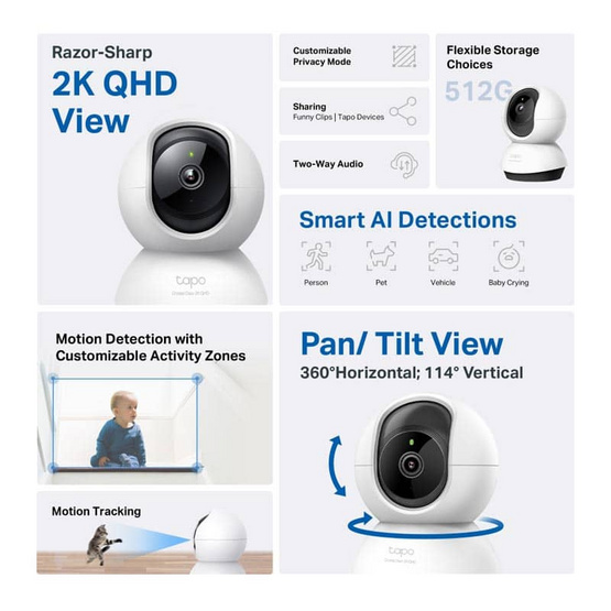 Tp-Link IP Camera รุ่น Tapo C220