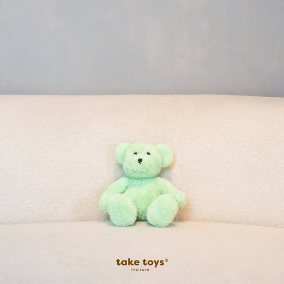 Take Toys Bear ตุ๊กตาหมีขนปุย 11 นิ้ว สี Green