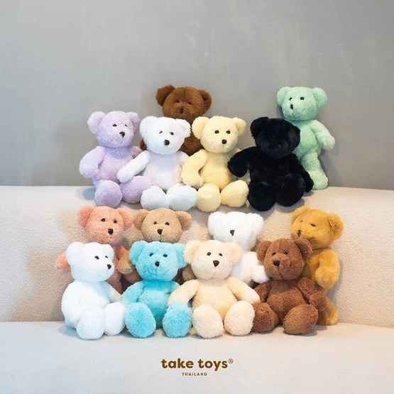 Take Toys Bear ตุ๊กตาหมีขนปุย 11 นิ้ว สี Brown