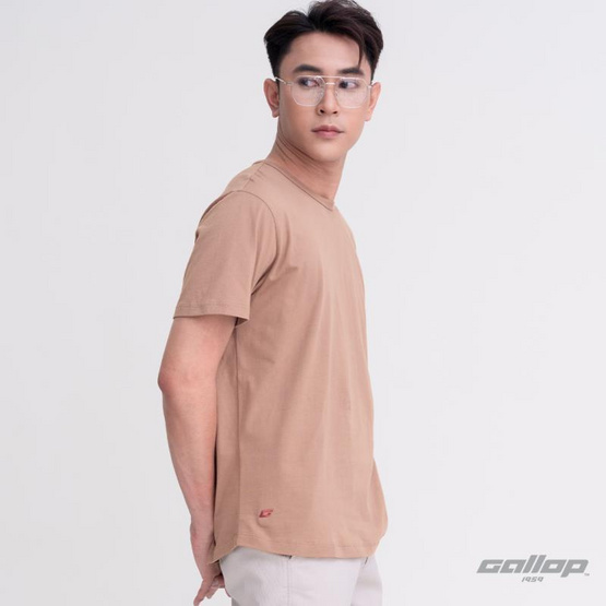 GALLOP Men's Wear เสื้อยืดคอกลม (Round-necked) รุ่น ชายโค้ง GBT9002