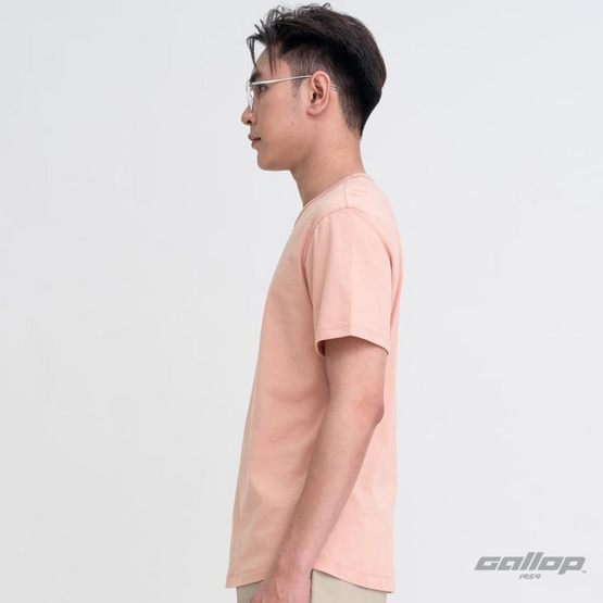 GALLOP Men's Wear เสื้อยืดคอกลม (Round-necked) รุ่น ชายโค้ง GBT9002