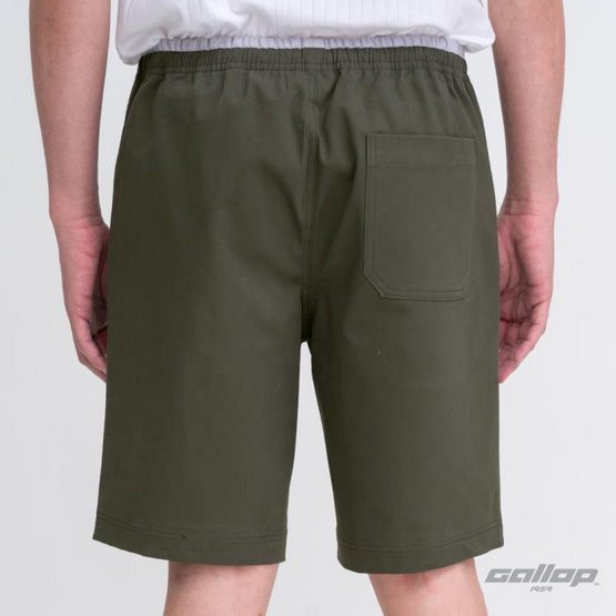 GALLOP Men's Wear CASUAL SHORTS กางเกงขาสั้นเอวยางยืด รุ่นต่อขอบ GS9024