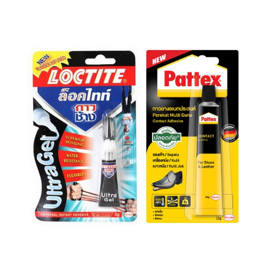 Loctite กาวพลังช้างแบบเจล + Pattex กาวยางอเนกประสงค์