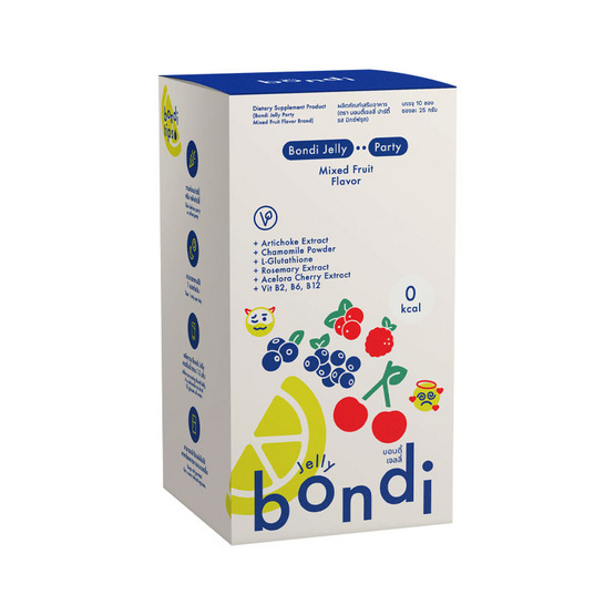 Bondi Jelly ปาร์ตี้ รสมิกซ์ฟรุต บรรจุ 10 ซอง