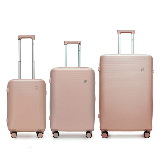 HQ LUGGAGE เซ็ทกระเป๋าเดินทาง 3 ใบ PC ระบบล็อคมาตรฐาน TSA รุ่น 8887 ขนาด 20+24+28 นิ้ว