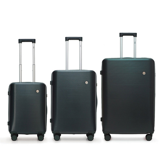 HQ LUGGAGE เซ็ทกระเป๋าเดินทาง 3 ใบ PC ระบบล็อคมาตรฐาน TSA รุ่น 8887 ขนาด 20+24+28 นิ้ว