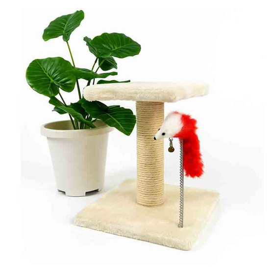 CCPets คอนโดแมวมินิ สี่เหลี่ยม LLBB035-C สีครีม