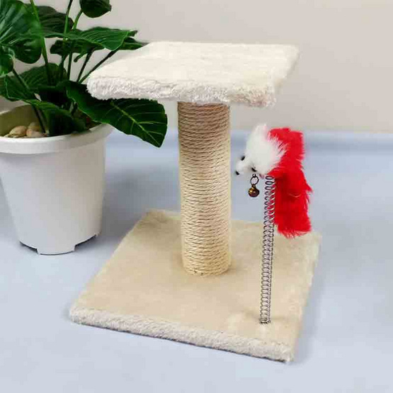 CCPets คอนโดแมวมินิ สี่เหลี่ยม LLBB035-C สีครีม