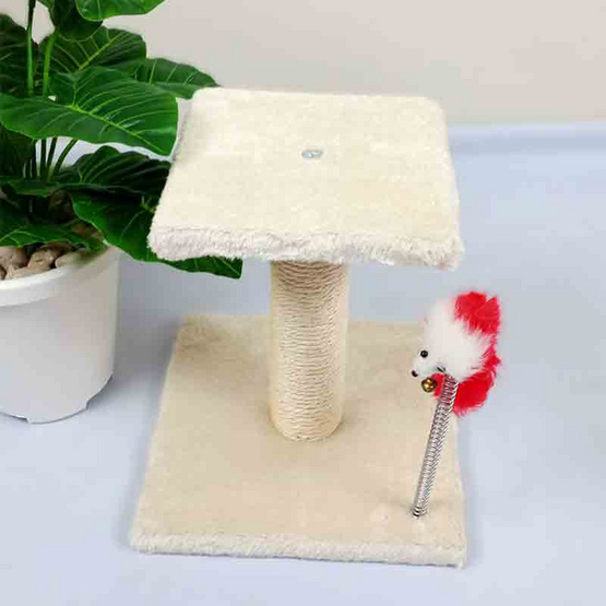 CCPets คอนโดแมวมินิ สี่เหลี่ยม LLBB035-C สีครีม