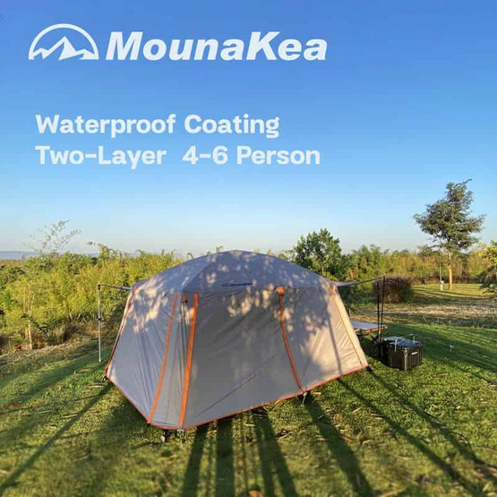 Mounakea Tent Super giant เต็นท์?นอน 4-6คน เต็นท์ 2ชั้น ครีม