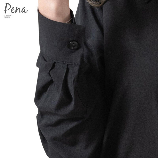 Pena house เสื้อเชิ๊ตผู้หญิง แขนยาวสีพื้น รุ่น POSL092301