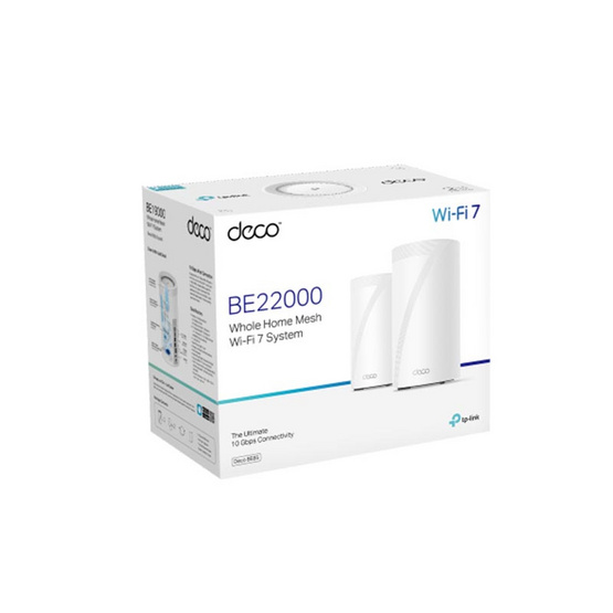 TP-Link เครือข่าย Wifi BE22000 Whole Home Mesh Wi-Fi 7 Deco BE85 2 Pack