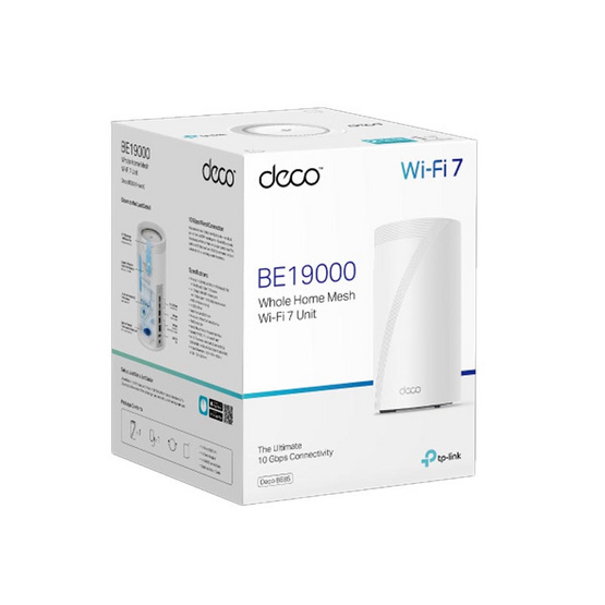 TP-Link เครือข่าย Wifi BE22000 Whole Home Mesh Wi-Fi 7 Deco BE85 1 Pack