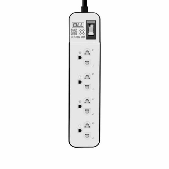 BLL รางปลั๊กไฟ 4ช่องเสียบ-1สวิตช์-สายยาว 3 เมตร รุ่น B35 BLL รางปลั๊กไฟ 4ช่องเสียบ-1สวิตช์-สายยาว 3 เมตร รุ่น B35