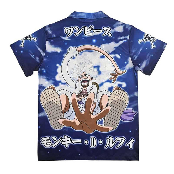 DEXTREME เสื้อเชิ๊ตฮาวาย  One Piece Gear8