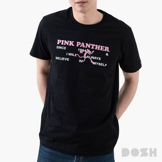 DOSH UNISEX T HIRTS PINK PANTHER เสื้อยืดคอกลม แขนสั้น 9DPPMT5019