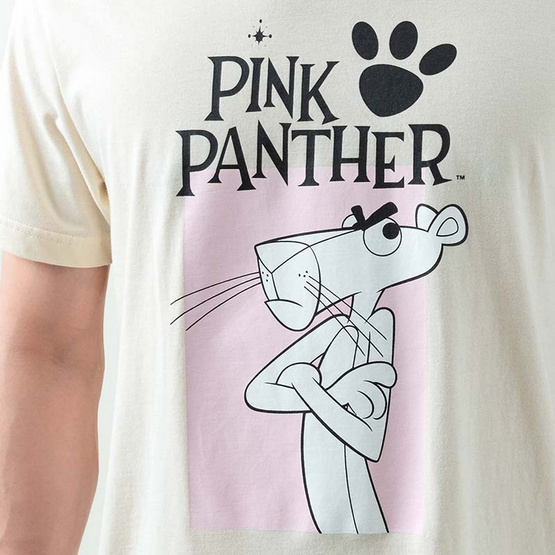 DOSH UNISEX T HIRTS PINK PANTHER เสื้อยืดคอกลม แขนสั้น 9DPPMT5025