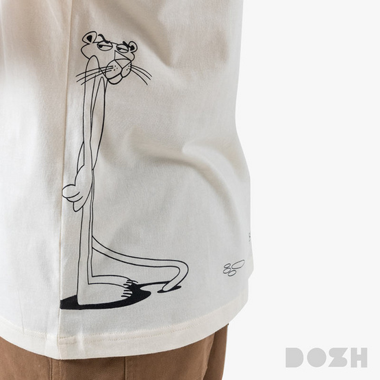 DOSH MENS OVERSIZED T HIRTS PINK PANTHER เสื้อยืดโอเวอร์ไซส์ 9DPPMT5022