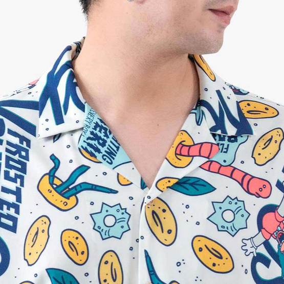 DOSH MENS HAWAII COLLECTION THE SIMPSONS เสื้อเชิ้ต ผู้ชาย รุ่น DSIMS5003