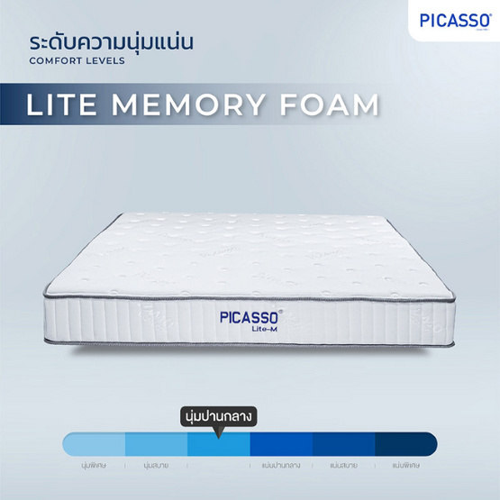 Picasso ที่นอนยางพารา รุ่น LITE-M (Memory Form)