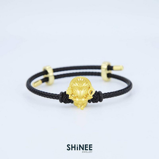 Shinee Jewellery ชาร์มพระพิฆเนศ ปางลีลา เสริมความสำเร็จ ขนาด Freesize สายสีดำไหมดำ