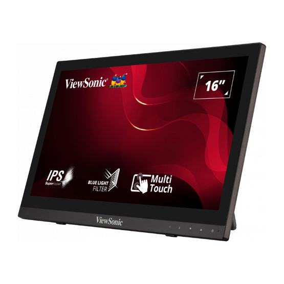 ViewSonic จอคอมพิวเตอร์ 16 นิ้ว รุ่น TD1630-3 Touch Screen