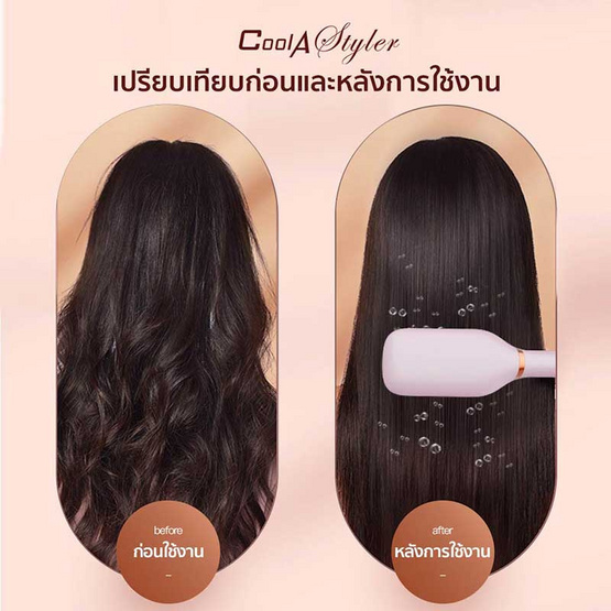 Cool A Styler หวีไฟฟ้า Hair Straightening Comb รุ่น CA-702