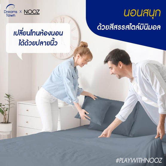 Nooz Play ผ้าปูที่นอน+ผ้านวม รุ่น Nooz Play Bedding Set สีเทา