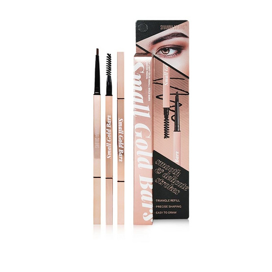 Sivanna Colors ดินสอเขียนคิ้ว Mist Light Gaze Small Gold Bars Eyebrow Pencil HF933 0.3กรัม