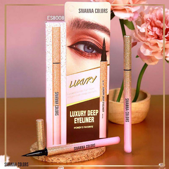 Sivanna Colors อายไลน์เนอร์ Luxury Deep Eyeliner ES8008 0.6 กรัม