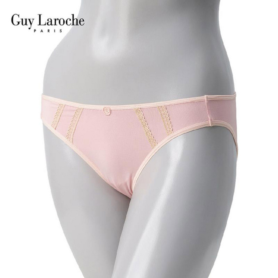 GUY LAROCHE กางเกงชั้นในตกแต้งลูกไม้ ผ้าไนล่อน Lycra ทรง BIkini รุ่น GV2A51