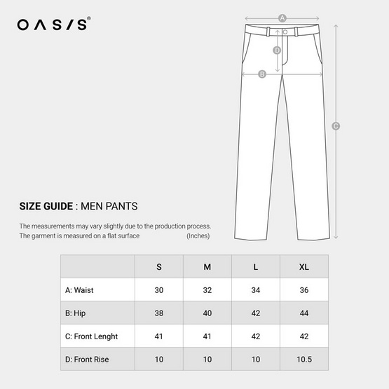 OASIS กางเกงชิโนขายาว รุ่น MCHJ4304