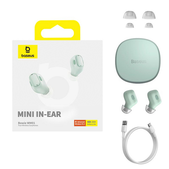 Baseus หูฟังบลูทูธแบบ True Wireless รุ่น WM01 Baseus หูฟังบลูทูธแบบ True Wireless รุ่น WM01