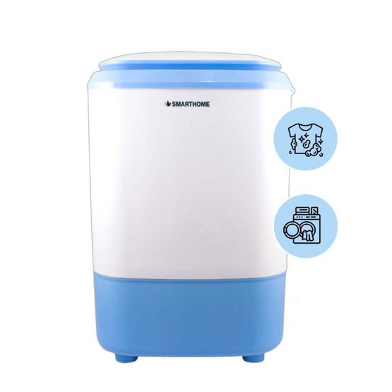 Smarthome เครื่องซักผ้าพร้อมระบบปั่นแห้ง 4 KG รุ่น SM-MW-2502