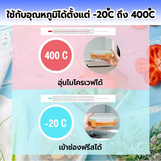 RRS Happy meal ชุดกล่องอาหาร1000ml (2ช่อง) สีน้ำเงินพร้อมกระเป๋าเก็บอุณหภูมิสีกรม