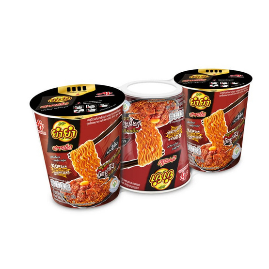 ยำยำสูตรเด็ดบิ๊กคัพ รสหมูย่างเกาหลีโคชูจัง 77 กรัม (แพ็ค 3)