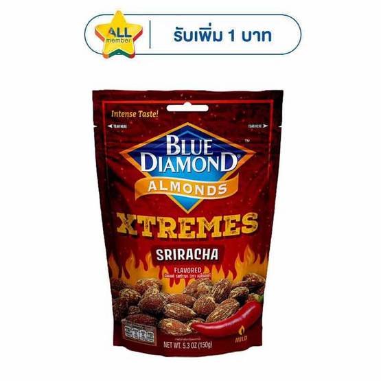 บลูไดมอนด์ อัลมอนด์รสศรีราชา 150 กรัม