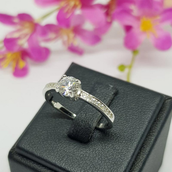 Memorine Jewelry แหวนเงินแท้ 925 ฝังเพชรสวิส(CZ) ONLR279 Memorine Jewelry แหวนเงินแท้ 925 ฝังเพชรสวิส(CZ) ONLR279