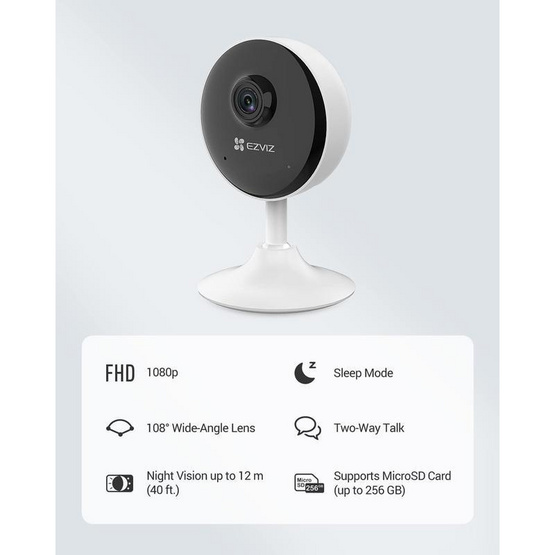 EZVIZ กล้องวงจรปิด รุ่น C1C 1080P Wi-Fi PT