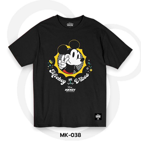 Power7Shop เสื้อยืดแฟชั่นการ์ตูน มิกกี้เมาส์ ลิขสิทธ์แท้ Disney's รุ่น MK-038