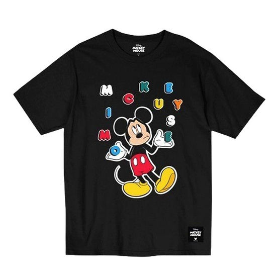 Power7Shop เสื้อยืดแฟชั่นการ์ตูน มิกกี้เมาส์ ลิขสิทธ์แท้ Disney's รุ่น MK-050